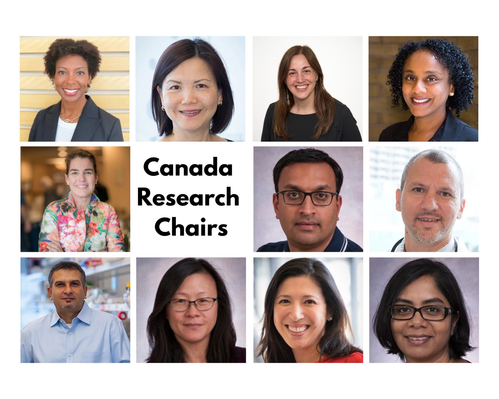 photo collage of Canada Research Chairs group